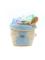 Cestino Beauty Teddy Azzurro Polvere
