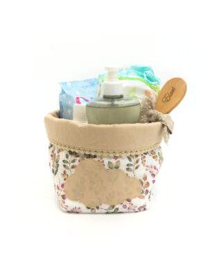 Cestino Beauty Nuvola Foglie Mauve