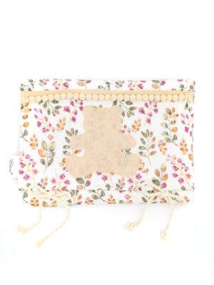 Fasciatoio Viaggio Teddy Foglie Mauve