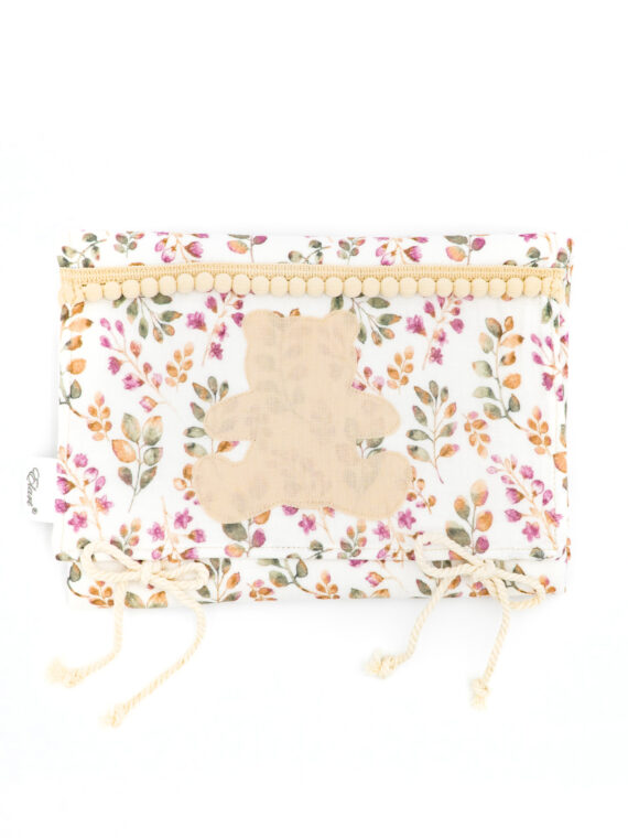 Fasciatoio Viaggio Teddy Foglie Mauve