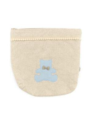 Pochette Cambio Shabby Azzurro Polvere