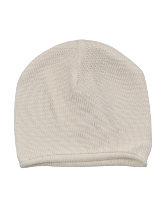 Cappellino New Born Lana Latte