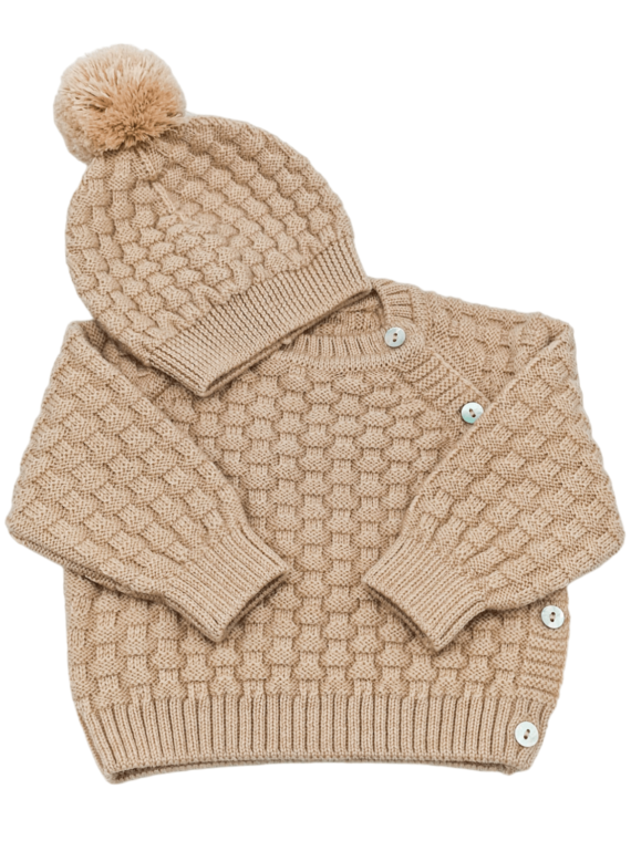 Maglioncino Vimini Lana Beige