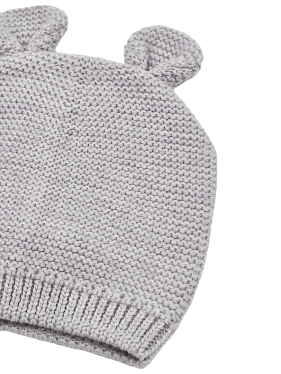 Cappellino Lana Teddy Grigio