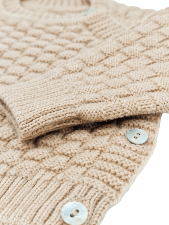Maglioncino Vimini Lana Beige