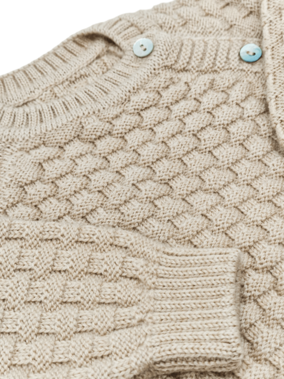 Maglioncino Vimini Lana Beige